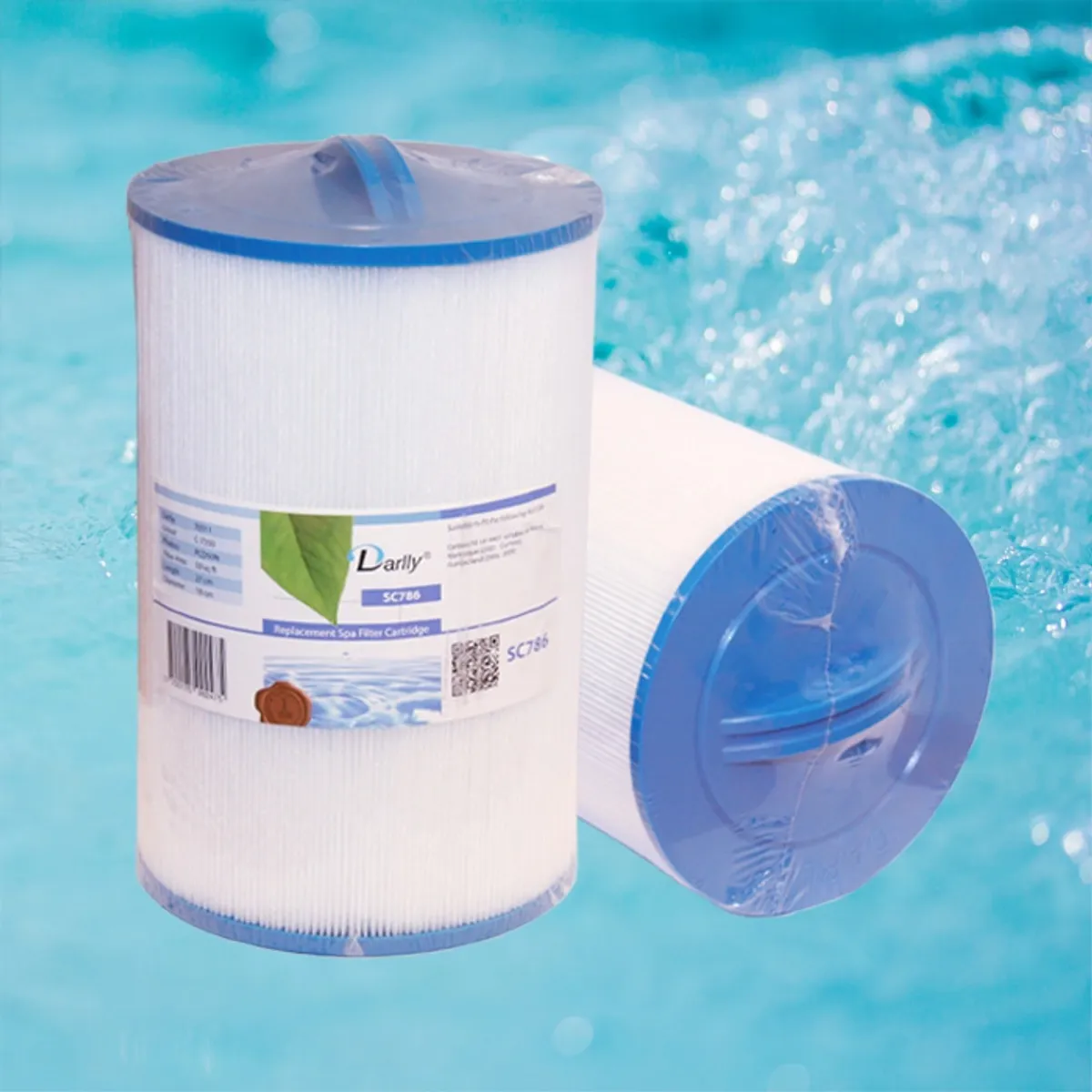Spa filter 50 sq. ft. u/ gjenger, vaskbart (Caldera)