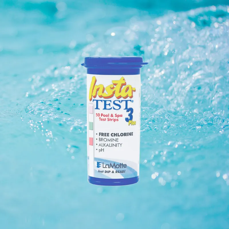 Insta-TEST Plus 3 Blå teststrips (klor/ brom/ alka/ pH)