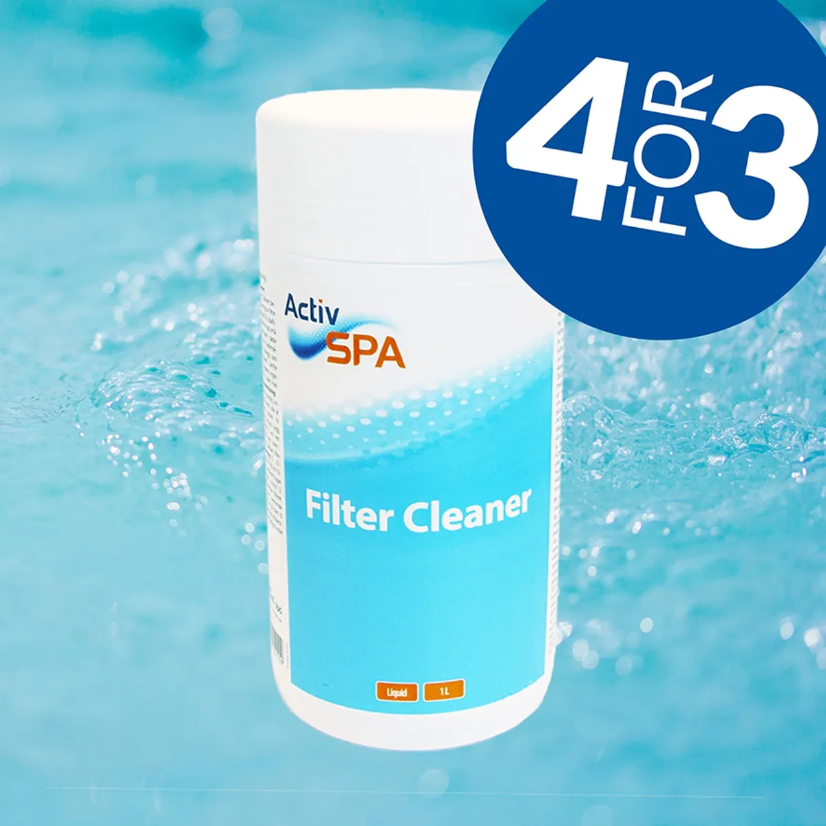ActivSPA Filter Cleaner, 1 ltr. - 4pk