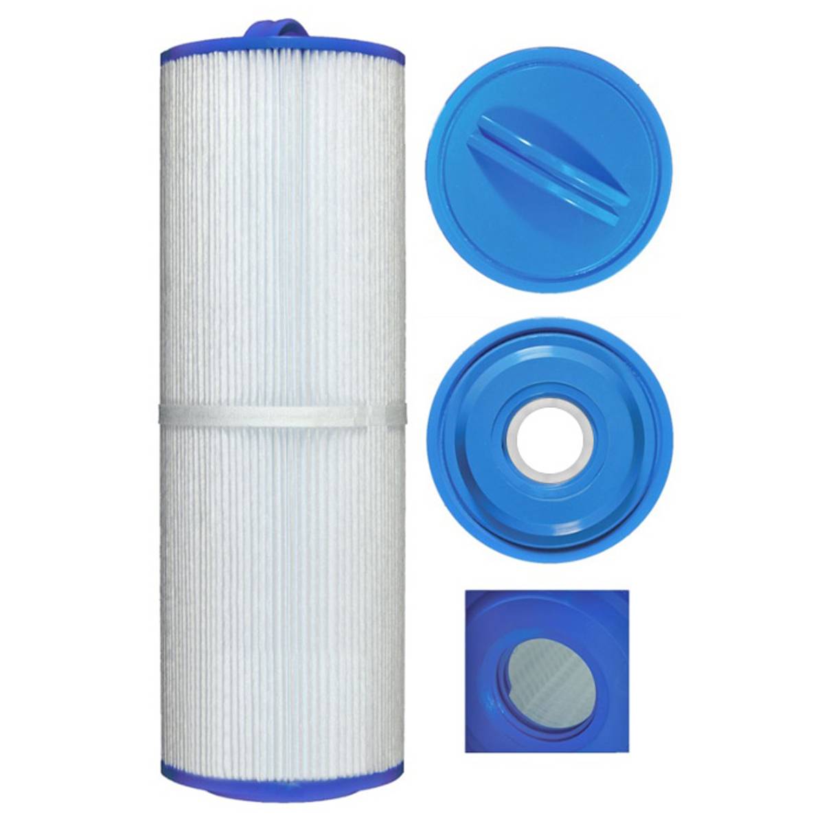 Spa filter 75 sq. ft. m/ innv. gjenger, vaskbar (4pk - spar 25%!