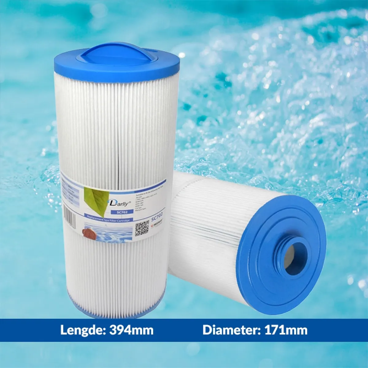 Spa filter 60 sq. ft. grovgjenget, vaskbart (SC702)